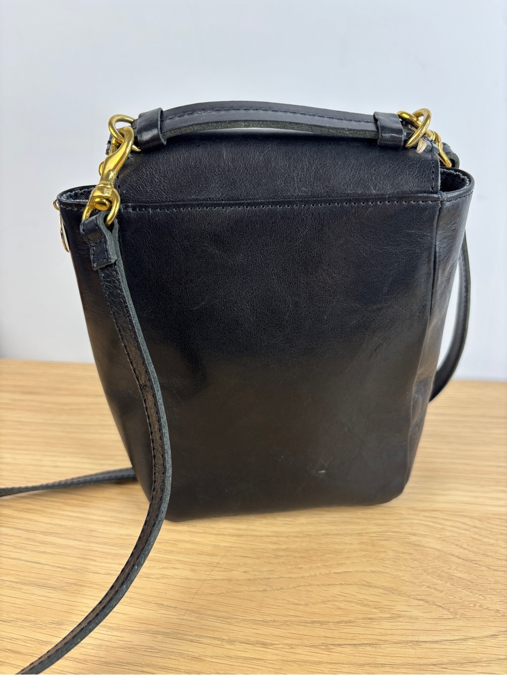 Clare V. Pocket Bag in Black Quality Leather - Picture 5 of 10
